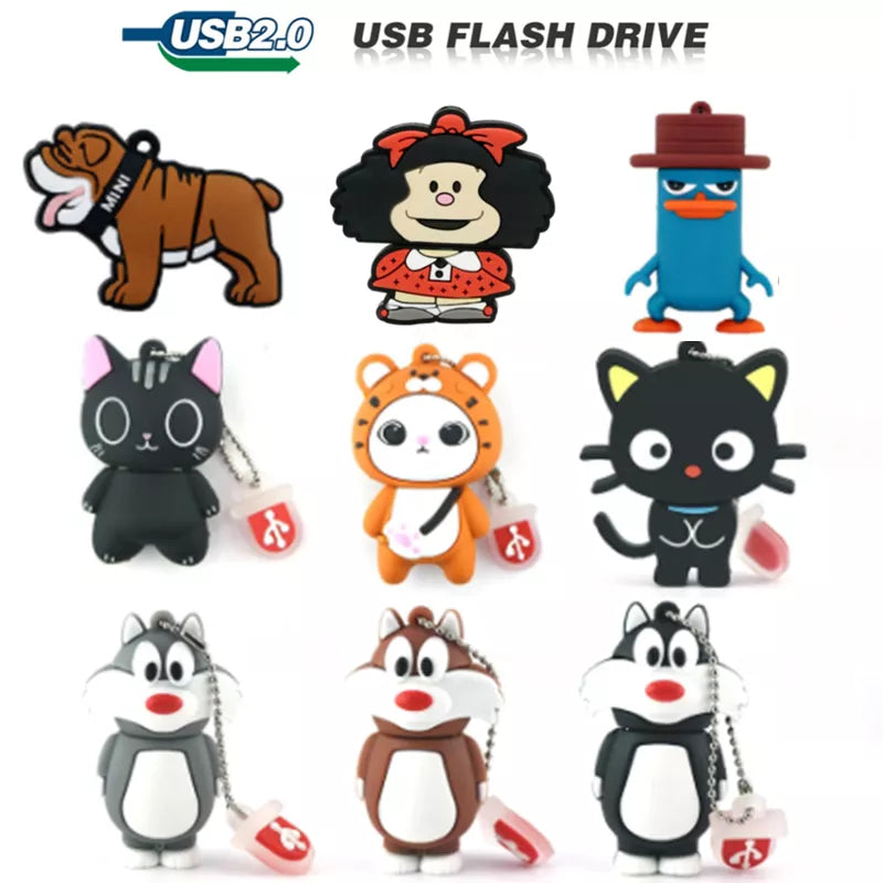 Pen Drive Cartoon 16GB USB 2.0 Flash Drive